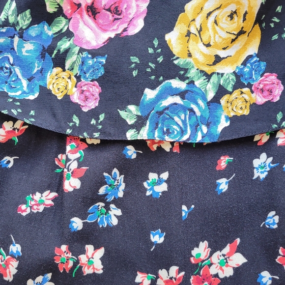 Asos Wide Leg Flounce Floral Jumpsuit, GUC, Size 8 - Picture 7 of 10